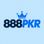 888PKR Game logo on a light blue background for Android gaming