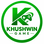 Khushwin Game logo in green and white with a gaming controller icon for Android users in Pakistan.