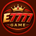 E7777 Game profile picture with a red and brown background, golden crown, and 3D gaming logo.